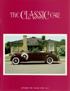 THE CLASSIC CAR 1980 SEPT - '37 LINCOLN LEBARON CONV, '28 HISPANO-SUZIA BOULOGNA 
